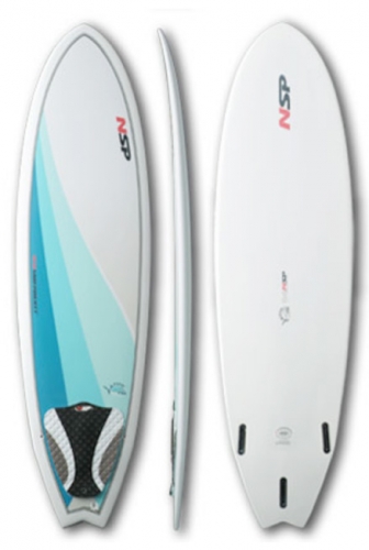 NSP 6'4" Fish Short Board - Surf Board $200 image 1