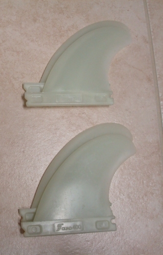 QUAD REARS deep box (back fins for quad that have same depth fin box as front fins) NEW condition\