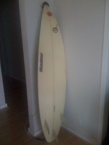 electric blue surfboard image 2
