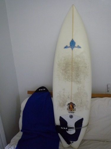 Chris Birch 6'0 tail fish 4 fins surf board  image 1