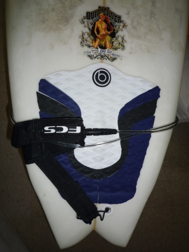 Chris Birch 6'0 tail fish 4 fins surf board  image 3